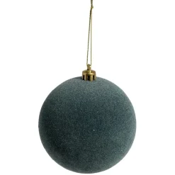 Boule de Noël effet velours Ø8cm x6