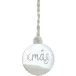 Boule de Noël en verre à suspendre
