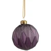 Boule de Noël en verre design origami Ø8cm