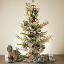 Boule de Noël en verre Disney Le Roi Lion verte et blanche Ø9,5cm