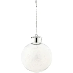 Boule de Noël garnie de cheveux d'ange