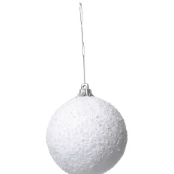 Boule de Noël imitation neige Ø6cm x24