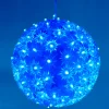 Boule de Noël lumineuse bleue clignotante