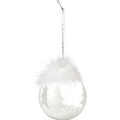 Boule de Noël motif tradition brillant