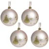 Boule de Noël Princesses Disney rose Ø8cm x4