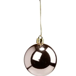 Boule de Noël rose clair brillant Ø6cm