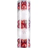 Boule de Noël rouge et blanche x32