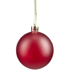 Boule de Noël rouge et blanche x32