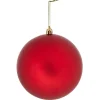 Boule de Noël rouge mat Ø12cm