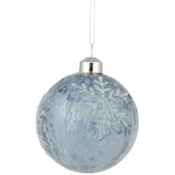 Boule de Noël étoile ou flocon en verre