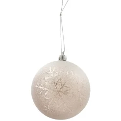 Boule de Noël transparente à paillettes