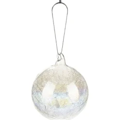 Boule en verre intérieur filament à reflet irisé