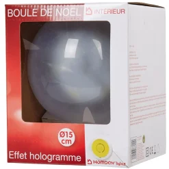 Boule lumineuse 30 led étoiles 3D blanches