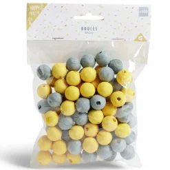 Boule papier x100 doré et argenté