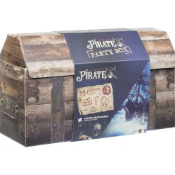 Box coffre décoration Pirate party box 39 pièces