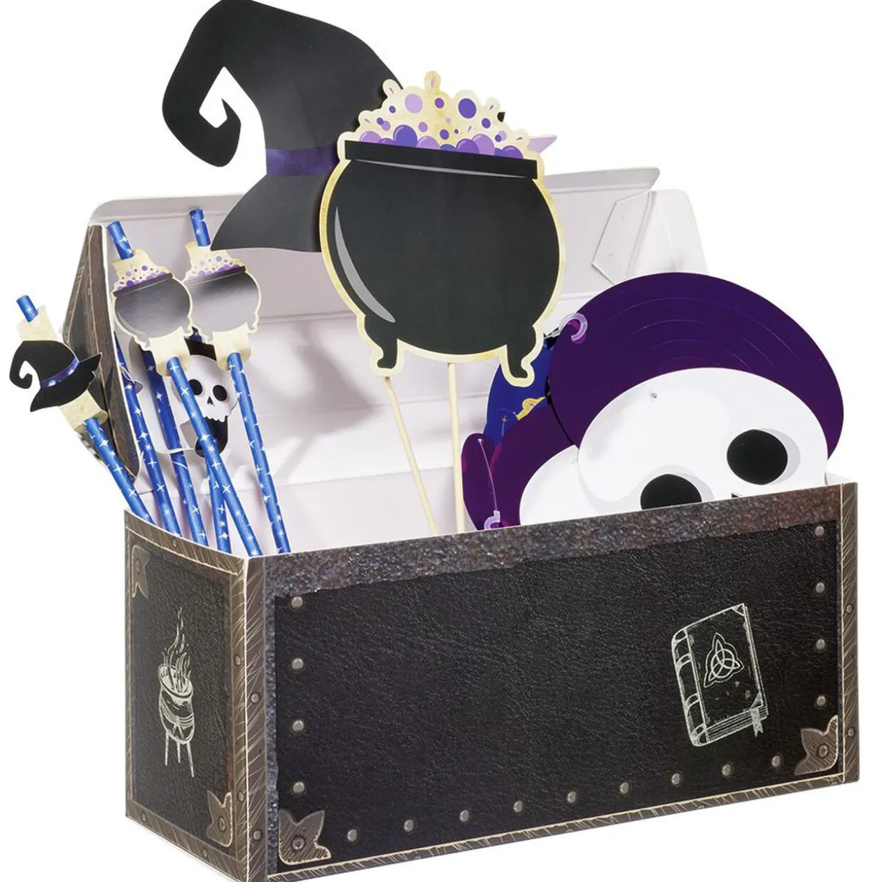 Box coffre décoration Sorcier party box 39 pièces