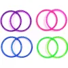 Bracelet violet rose vert bleu x8