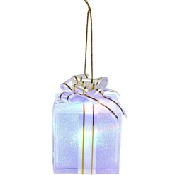 Cadeau de Noël lumineux à suspendre