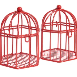 Cage à dragées rouge x2