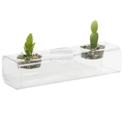 Centre de table plante grasse artificielle x2