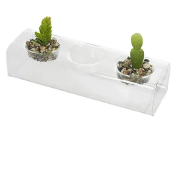 Centre de table plante grasse artificielle x2
