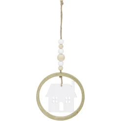 Cercle en bois fantaisie à suspendre Ø8cm - 3 modèles