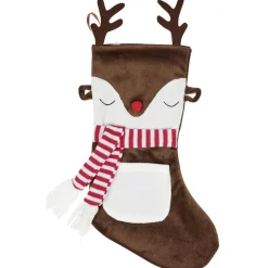 Chaussette de Noël à suspendre motif renne