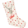 Chaussette de Noël imprimé renne à suspendre