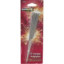 Cierge magique scintillant x10