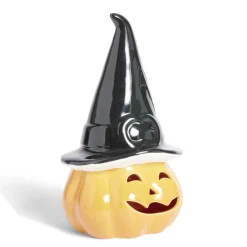 Citrouille Halloween éclairage LED porcelaine orange