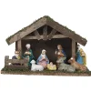 Crèche de Noël et 7 santons