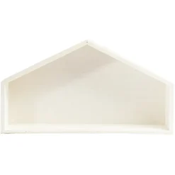 Crèche de Noël vide en bois L30 X l7 x H16 cm