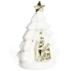 Crèche sapin céramique lumineuse H20,3cm
