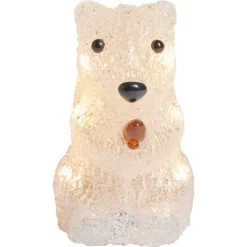 Écureuil lumineux en acrylique 12LED blanc chaud H11,5cm