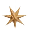 Déco à suspendre étoile 3D papier kraft marron ou blanc Ø50cm