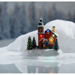 Déco de Noël maison lumineuse 5 LED