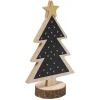 Décoration à poser sapin en bois H20x12cm