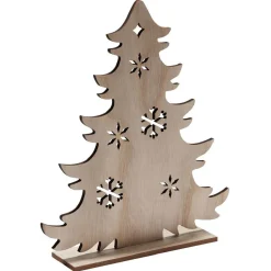 Décoration à poser sapin plat en bois - 4 modèles