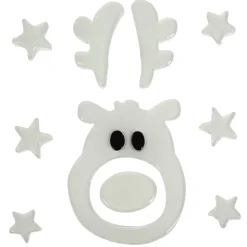 Décoration de fenêtre phosphorescente blanc