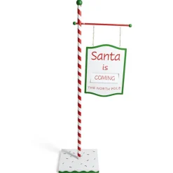 Décoration de Noël panneau en bois "Santa is coming" H100cm