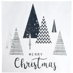 Décoration fenêtre électrostatique Noël forêt Merry Christmas