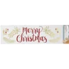 Décoration fenêtre Noël électrostatique Merry Christmas rouge et doré