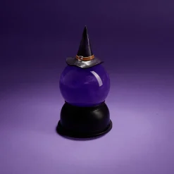 Décoration Halloween boule animée LED chapeau sorcière