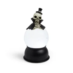 Décoration Halloween boule animée LED crâne squelette