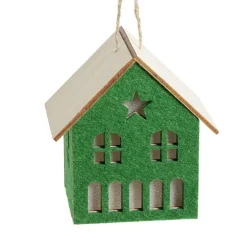 Décoration lumineuse maison de Noël à piles - 3 coloris