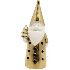 Décoration Père Noël à poser doré