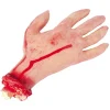 Fausse main sanglante en plastique