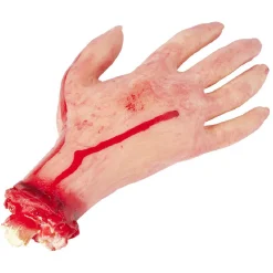 Fausse main sanglante en plastique