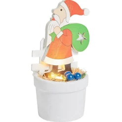 Figurine lumineuse dans pot - 4 modèles