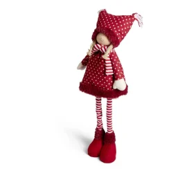 Fillette déco Noël avec jambes extensibles H70cm